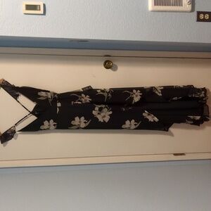 Lulus All Mine Floral Print High-Low Wrap Dress